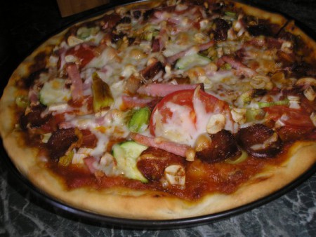 Magyaros pizza.